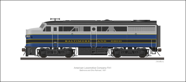 ALCO FA1 Baltimore and Ohio