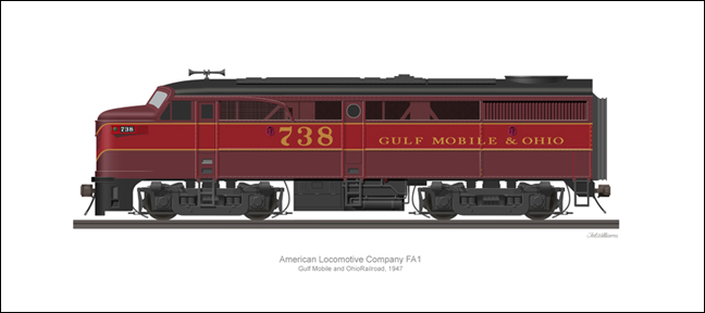 ALCO FA1 Gulf Mobile and Ohio