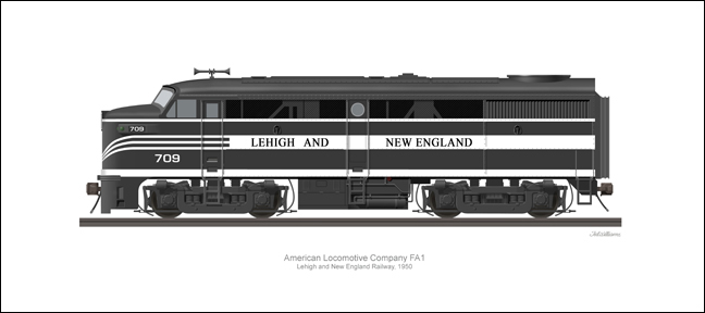 ALCO FA1 Lehigh and New England