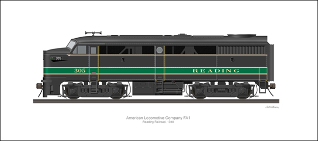 ALCO FA1 Reading Railroad