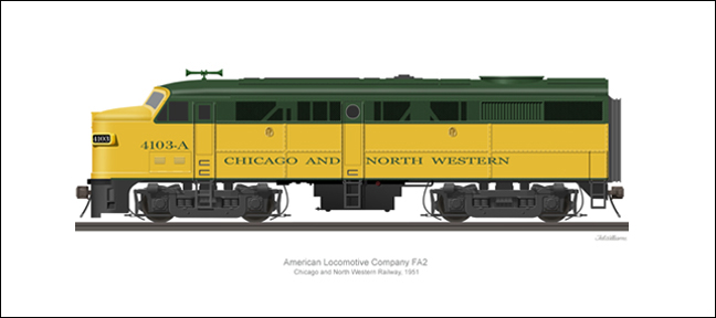 ALCO FA2 Chicago and North Western