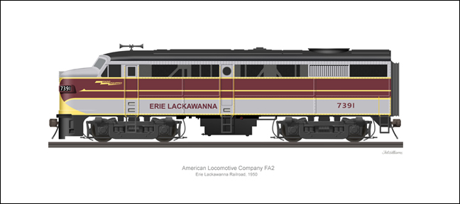 ALCO FA2 Erie Lackawanna