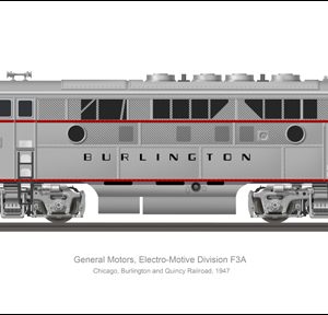 EMD F3A Burlington