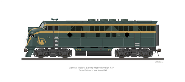 EMD F3A Central Railroad of New Jersey