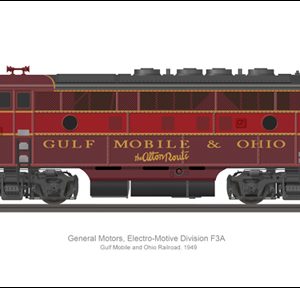 EMD F3A Gulf Mobile and Ohio