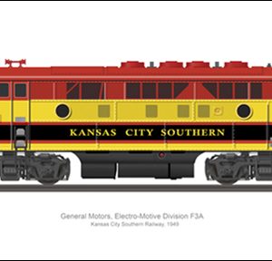 EMD F3A Kansas Cit Southern Railway, 1949