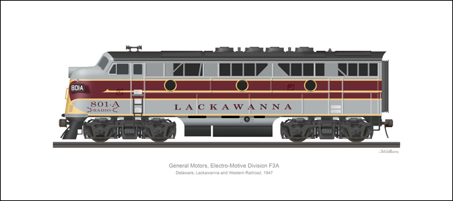 EMD F3A Lackawanna