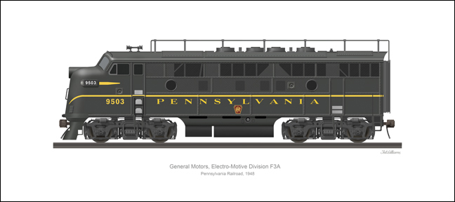 EMD F3A Pennsylvania Railroad