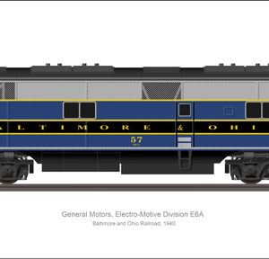 EMD E6A  Baltimore and Ohio