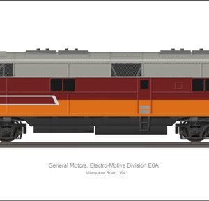 EMD E6A  Milwaukee Road