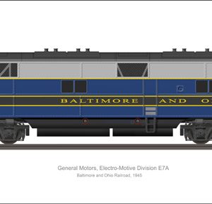 EMD E7A  Baltimore and Ohio