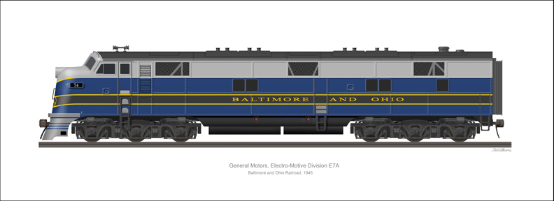 EMD E7A Baltimore and Ohio