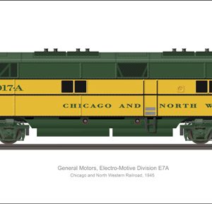 EMD E7A Chicago and North Western
