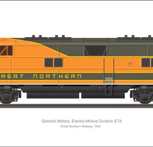 EMD E7A Great Northern