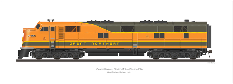 EMD E7A Great Northern