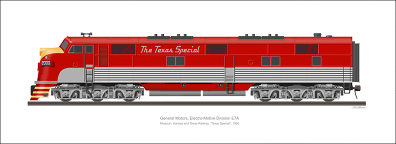 EMD E7 Missouri, Kansas and Texas Railway "The Texas Special"