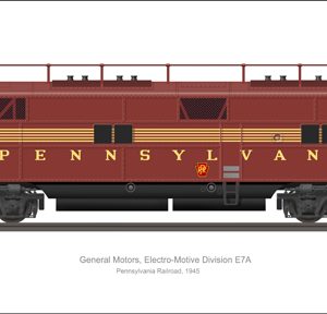 EMD E7A Pennsylvania Railroad
