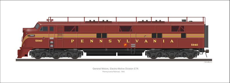 EMD E7A Pennsylvania Railroad