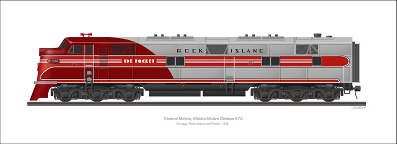 EMD E7A Rock Island Line