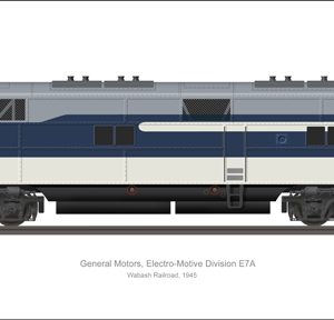 EMD E7A WABASH