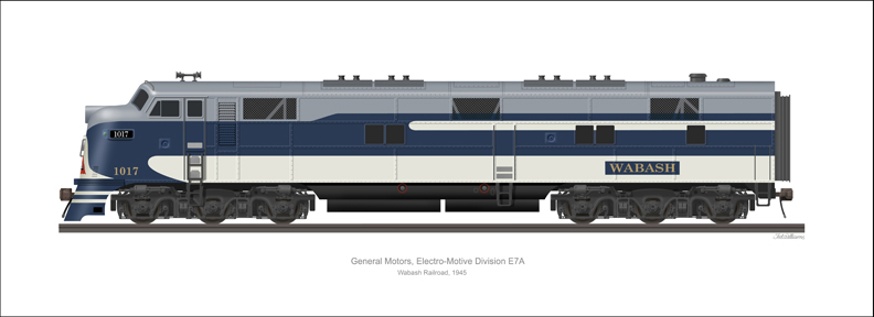 EMD E7A WABASH