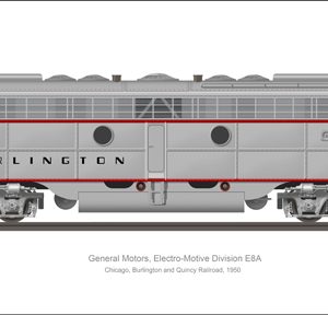 EMD E8A Burlington