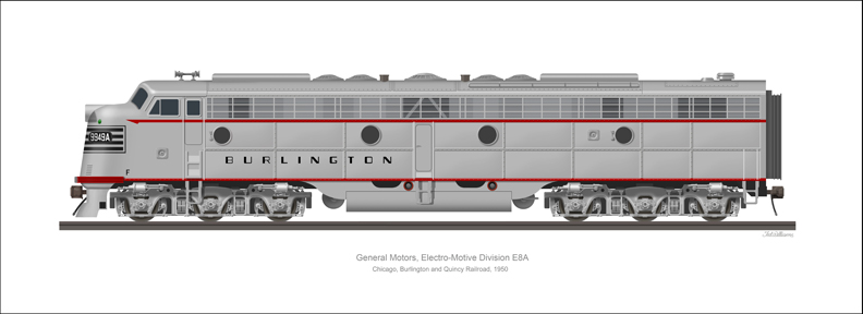 EMD E8A Burlington