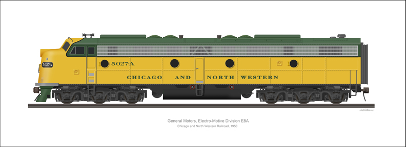 EMD E8A Chicago and North Western