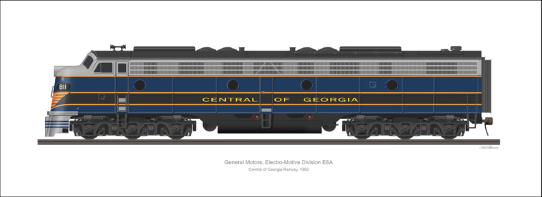 EMD E8A Central of Georgia
