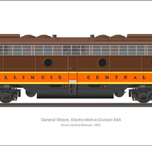 EMD E8A Illinois Central