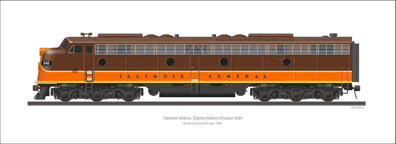 EMD E8A Illinois Central