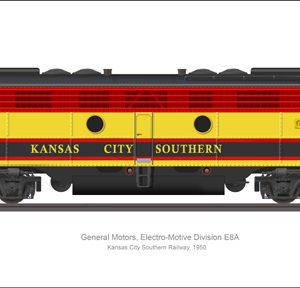 EMD E8A Kansas City Southern