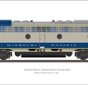 EMD E8A Missouri Pacific