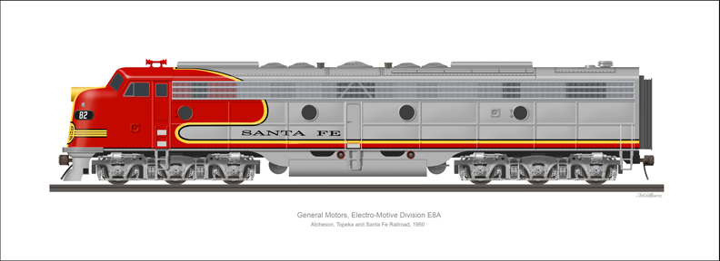 EMD E8A Santa Fe