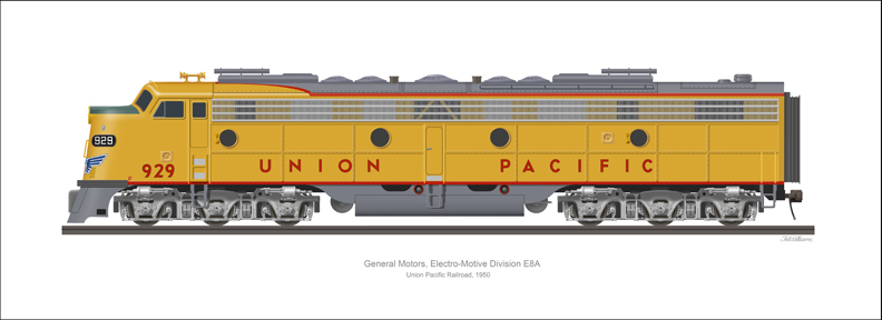 EMD E8A Union Pacific