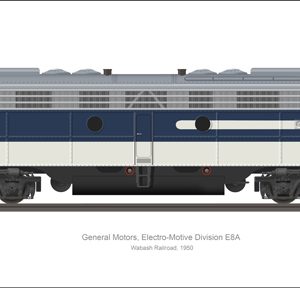 EMD E8A WABASH