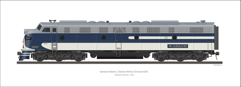 EMD E8A WABASH