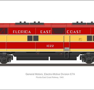 EMD E7A Florida East Coast