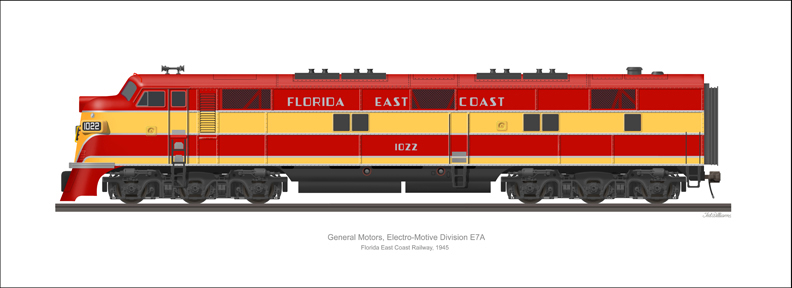 EMD E7A Florida East Coast