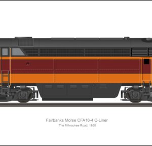 FM CFA16-4 C-liner Milwaukee Road