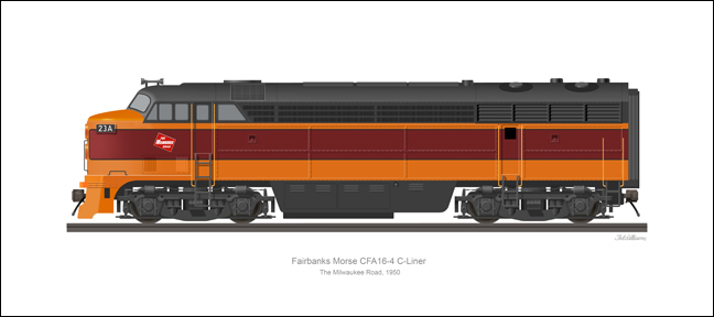 FM CFA16-4 C-liner Milwaukee Road